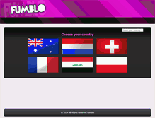 Tablet Screenshot of fumblo.com